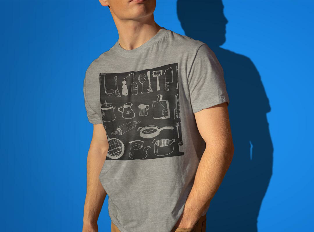 Tシャツ メンズ 半袖 ホワイト グレー デザイン S M L XL 2XL Tシャツ ティーシャツ T shirt 009615 カフェ　おしゃれ　黒板