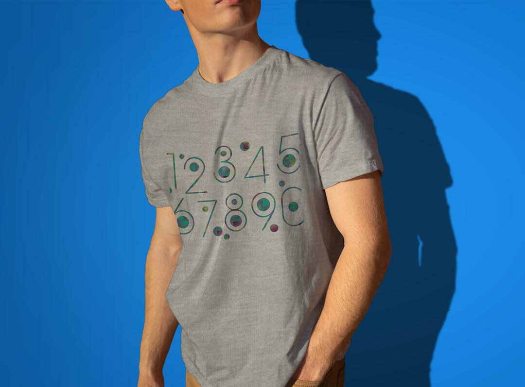 Tシャツ メンズ 半袖 ホワイト グレー デザイン S M L XL 2XL Tシャツ ティーシャツ T shirt 013220 数字　文字　青 3