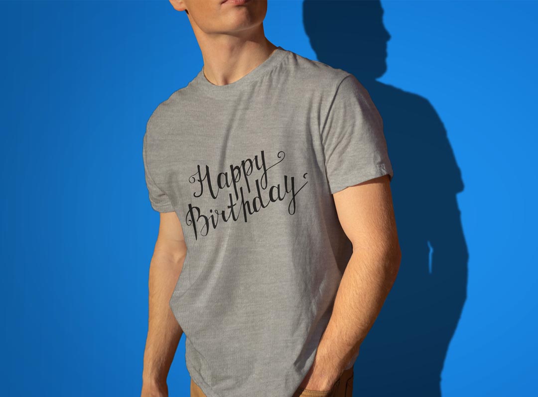 Tシャツ メンズ 半袖 ホワイト グレー デザイン S M L XL 2XL Tシャツ ティーシャツ T shirt 014472 誕生日　バースデー　文字 kabekore-10495196 kabeコレ サンプル画像3