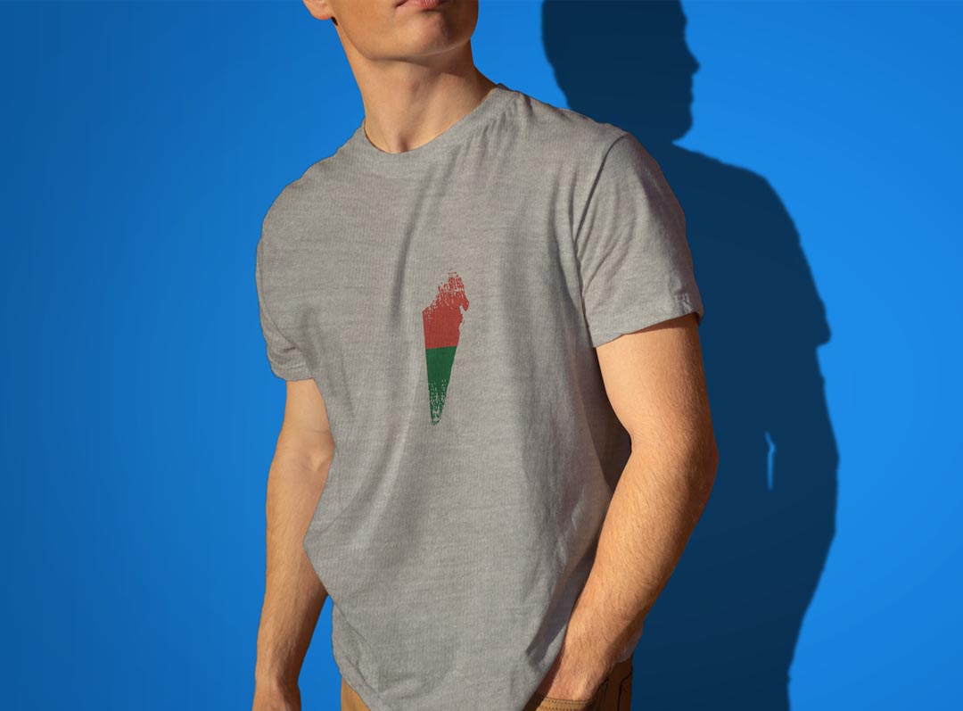 Tシャツ メンズ 半袖 ホワイト グレー デザイン S M L XL 2XL Tシャツ ティーシャツ T shirt 018878 madagascar マダガスカル