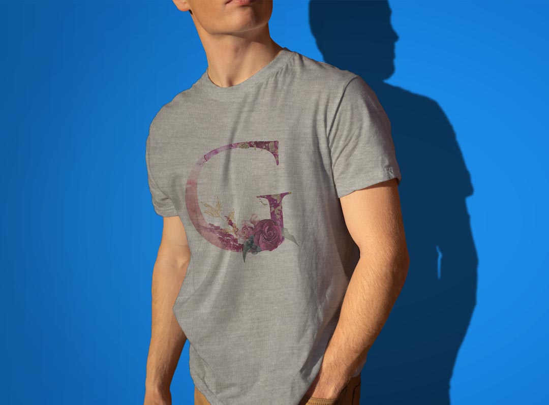 Tシャツ メンズ 半袖 ホワイト グレー デザイン S M L XL 2XL Tシャツ ティーシャツ T shirt 019695 文字 g アルファベット kabekore-10725328 kabeコレ サンプル画像3