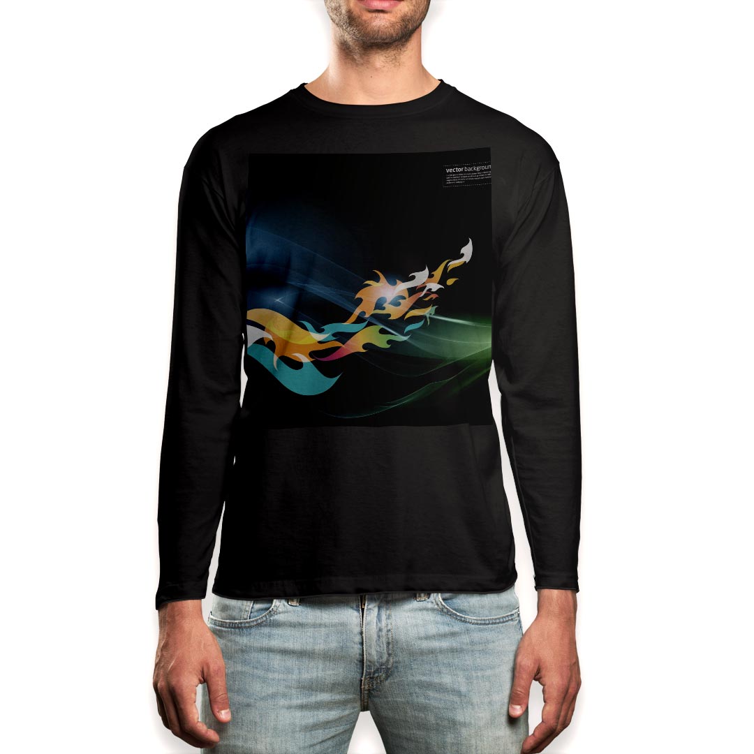 ロング tシャツ メンズ 長袖 ブラック デザイン XS S M L XL 2XL ロンT ティーシャツ 黒 black T shirt long sleeve▼男性用ロングTシャツ ブラック全デザインはこちらから▼▼男性用ロングTシャツ ...