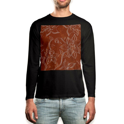 ロング tシャツ メンズ 長袖 ブラック デザイン XS S M L XL 2XL ロンT ティーシャツ 黒 black T shirt long sleeve 000709 花柄 赤 ロング tシャツ メンズ 長袖 ブラック デザイン XS S M L XL 2XL ロンT ティーシャツ 黒 black T shirt long sleeve 000709 花柄 赤