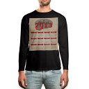 ロング tシャツ メンズ 長袖 ブラック デザイン XS S M L XL 2XL ロンT ティーシャツ 黒 black T shirt long sleeve 001201 カレンダー 2013年
