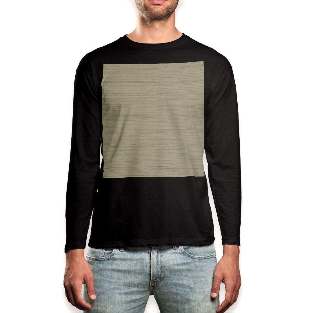 ロングtシャツメンズ長袖ブラックデ...