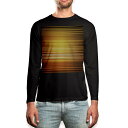 ロング tシャツ メンズ 長袖 ブラック デザイン XS S M L XL 2XL ロンT ティーシャツ 黒 black T shirt long sleeve 001921 シンプル　オレンジ