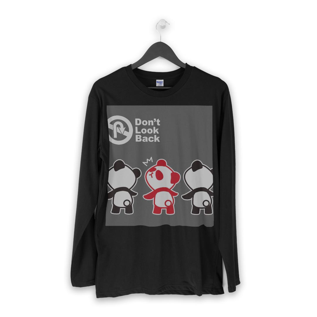 ロング tシャツ メンズ 長袖 ブラック デザ...の紹介画像2