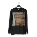 ロング tシャツ メンズ 長袖 ブラック デザイン XS S M L XL 2XL ロンT ティーシャツ 黒 black T shirt long sleeve 003612 写真　シンプル 2