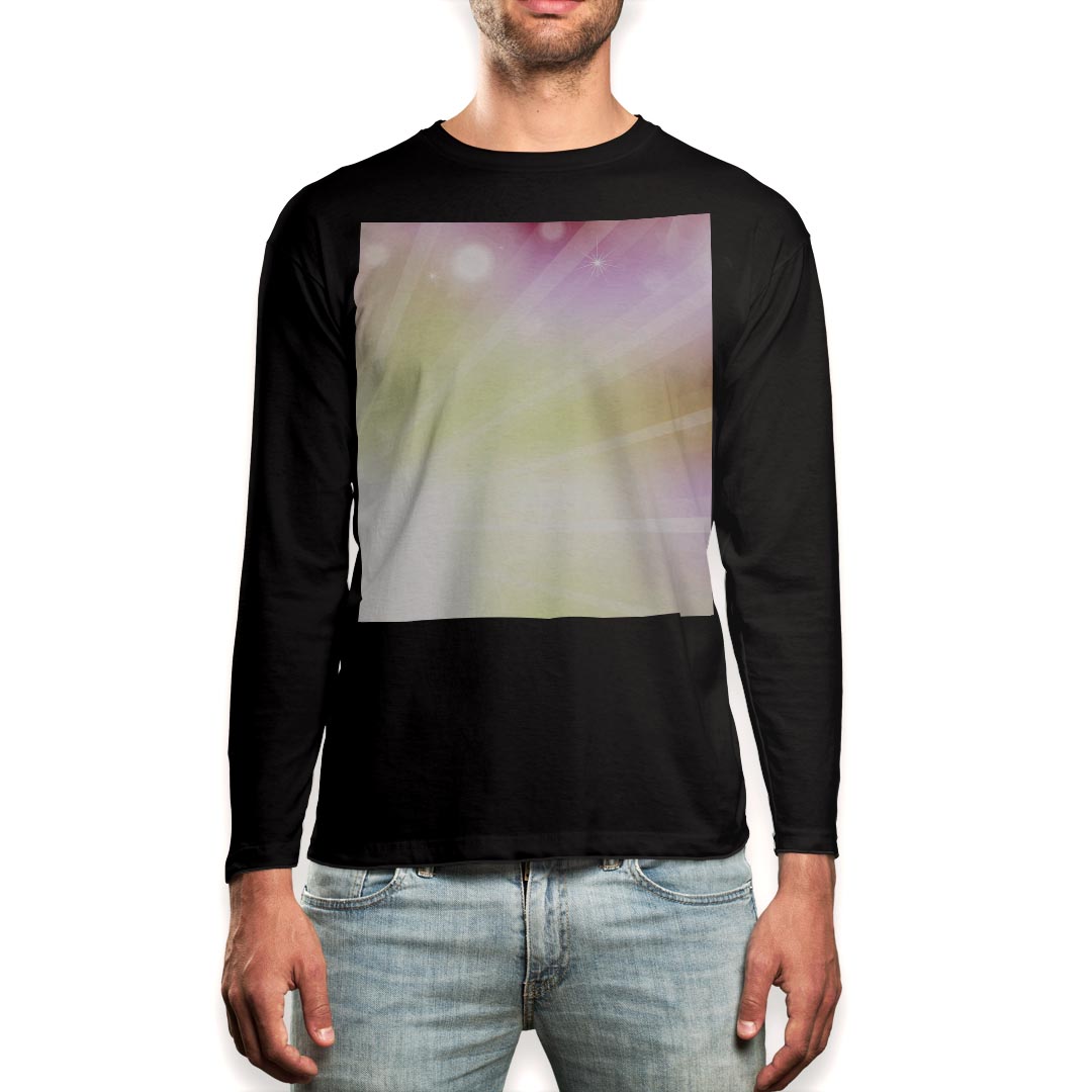 ロング tシャツ メンズ 長袖 ブラック デザイン XS S M L XL 2XL ロンT ティーシャツ 黒 black T shirt..