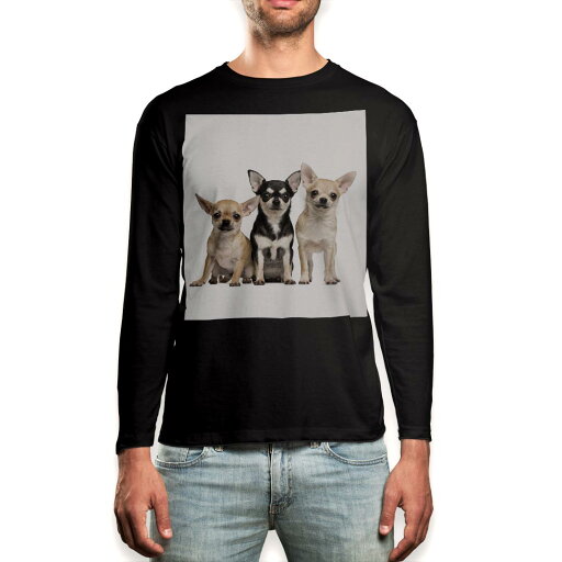 ロング tシャツ メンズ 長袖 ブラック デザイン XS S M L XL 2XL ロンT ティーシャツ 黒 black T shirt long sleeve 002885 犬 動物 写真 ロング tシャツ メンズ 長袖 ブラック デザイン XS S M L XL 2XL ロンT ティーシャツ 黒 black T shirt long sleeve 002885 犬 動物 写真