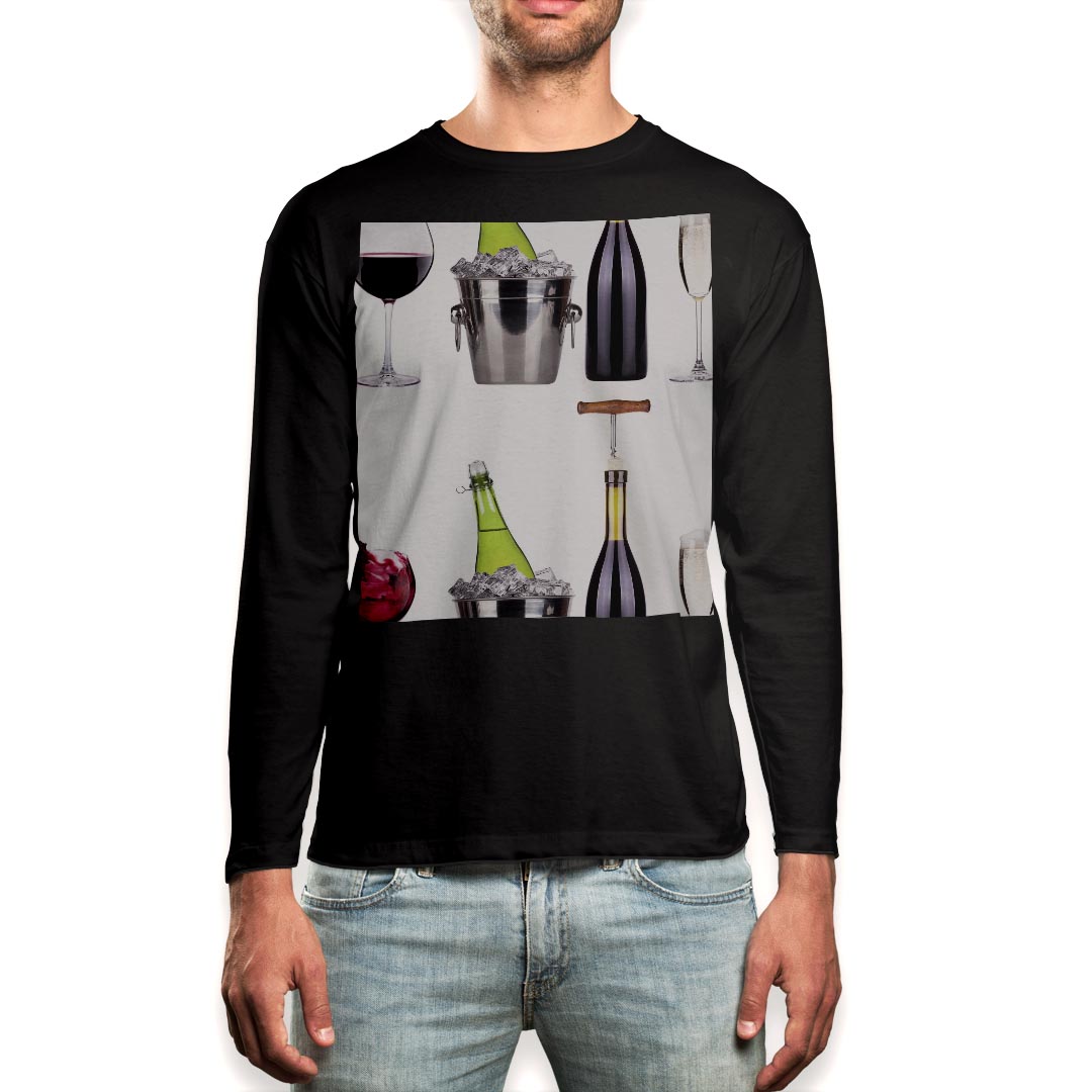 ロング tシャツ メンズ 長袖 ブラック デザイン XS S M L XL 2XL ロンT ティーシャツ 黒 black T shirt long sleeve▼男性用ロングTシャツ ブラック全デザインはこちらから▼▼男性用ロングTシャツ ホワイト・グレー全デザインはこちらから▼商品特徴・16000デザインから選べる！デザインTシャツ！ ・洗濯も赤ちゃんにも安心なウェアプリント 　UltraChrome DGインクは洗濯に対しても色落ちが少なく、高い堅牢度が実証されています。 ・伸縮性に優れた素材、品質とタフネス性に優れたTシャツ。 素材 素材構成：綿　100％ メイン素材：コットン　クルーネックタイプ 注意事項画像はサンプルですので、Tシャツの大きさが若干異なる場合があります。ご覧の環境によっては多少色味に違いを感じる場合がございます。 イメージと違った、モニターと色味が異なるという理由での交換や返金はご対応出来かねます。 写真のカラーは可能な限り実際の商品に色味を近づけていますが、WEBの性質上ご使用のパソコンの設定や環境でカラーが若干異なります。 ご注文後に1点1点制作する受注生産品のため、不良品以外のご返品や交換は固くお断り致します。 選択間違いも保証対象外となりますため、ご注文の際は必ずサイズやカラーをご確認下さい。洗濯の際は、商品の色あせを避けるため手洗いをおすすめします。 つけ置き洗いは避けてください。 タンブラー乾燥はお控えください。発送について完全受注生産のハンドメイド商品となりますので、既製品と比べて発送までお時間を頂いています。 基本的に決済確認後、最大で10営業日での発送となります。繁忙期や休業日明けの場合はさらに時間がかかる場合があります。 その際には別途メールにてご連絡致します。メール便の場合、発送日から到着までに2〜4日ほどかかる場合が多く、紛失などの保障もご対応できかねます。あらかじめご了承下さい。