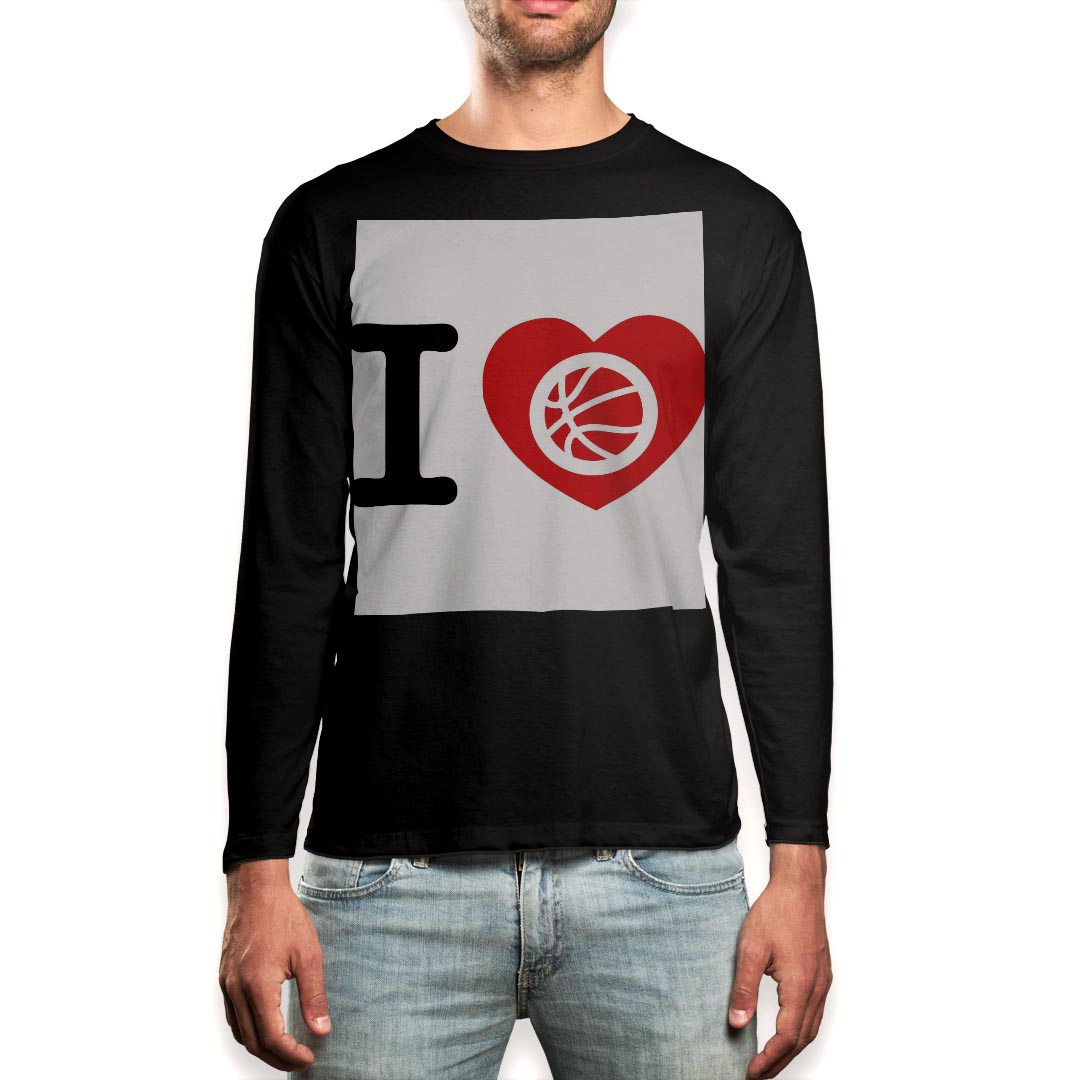 Other - ロング tシャツ メンズ 長袖 ブラック デザイン XS S M L XL 2XL ロンT ティーシャツ 黒 black T shirt long sleeve 002975 文字　英語　ハート