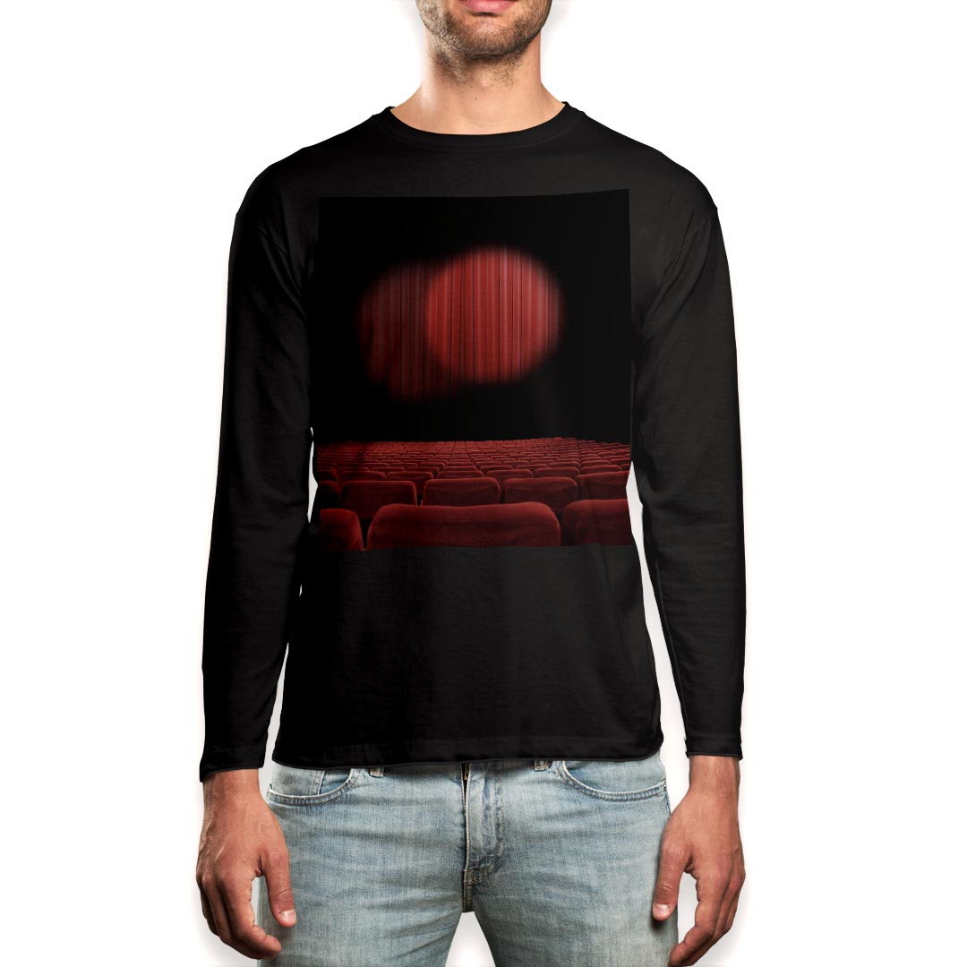 Other - ロング tシャツ メンズ 長袖 ブラック デザイン XS S M L XL 2XL ロンT ティーシャツ 黒 black T shirt long sleeve 003400 映画　写真　シンプル