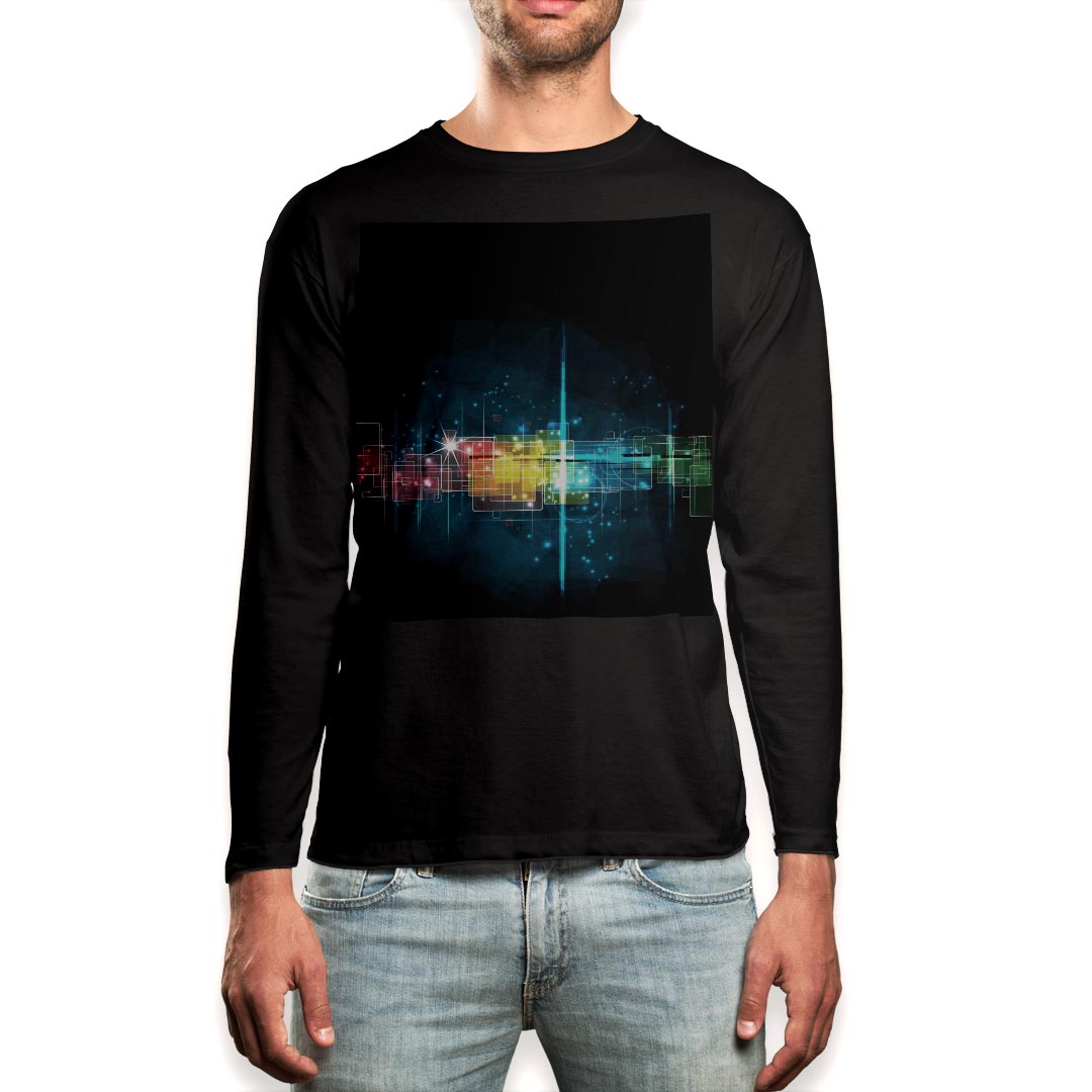 Henry Neck - ロング tシャツ メンズ 長袖 ブラック デザイン XS S M L XL 2XL ロンT ティーシャツ 黒 black T shirt long sleeve 003439 シンプル　カラフル