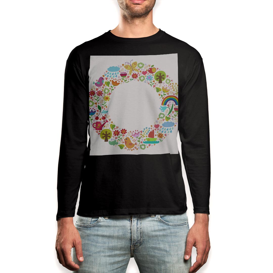 ロング tシャツ メンズ 長袖 ブラック デザイン XS S M L XL 2XL ロンT ティーシャツ 黒 black T shirt long sleeve▼男性用ロングTシャツ ブラック全デザインはこちらから▼▼男性用ロングTシャツ ホワイト・グレー全デザインはこちらから▼商品特徴・16000デザインから選べる！デザインTシャツ！ ・洗濯も赤ちゃんにも安心なウェアプリント 　UltraChrome DGインクは洗濯に対しても色落ちが少なく、高い堅牢度が実証されています。 ・伸縮性に優れた素材、品質とタフネス性に優れたTシャツ。 素材 素材構成：綿　100％ メイン素材：コットン　クルーネックタイプ 注意事項画像はサンプルですので、Tシャツの大きさが若干異なる場合があります。ご覧の環境によっては多少色味に違いを感じる場合がございます。 イメージと違った、モニターと色味が異なるという理由での交換や返金はご対応出来かねます。 写真のカラーは可能な限り実際の商品に色味を近づけていますが、WEBの性質上ご使用のパソコンの設定や環境でカラーが若干異なります。 ご注文後に1点1点制作する受注生産品のため、不良品以外のご返品や交換は固くお断り致します。 選択間違いも保証対象外となりますため、ご注文の際は必ずサイズやカラーをご確認下さい。洗濯の際は、商品の色あせを避けるため手洗いをおすすめします。 つけ置き洗いは避けてください。 タンブラー乾燥はお控えください。発送について完全受注生産のハンドメイド商品となりますので、既製品と比べて発送までお時間を頂いています。 基本的に決済確認後、最大で10営業日での発送となります。繁忙期や休業日明けの場合はさらに時間がかかる場合があります。 その際には別途メールにてご連絡致します。メール便の場合、発送日から到着までに2〜4日ほどかかる場合が多く、紛失などの保障もご対応できかねます。あらかじめご了承下さい。