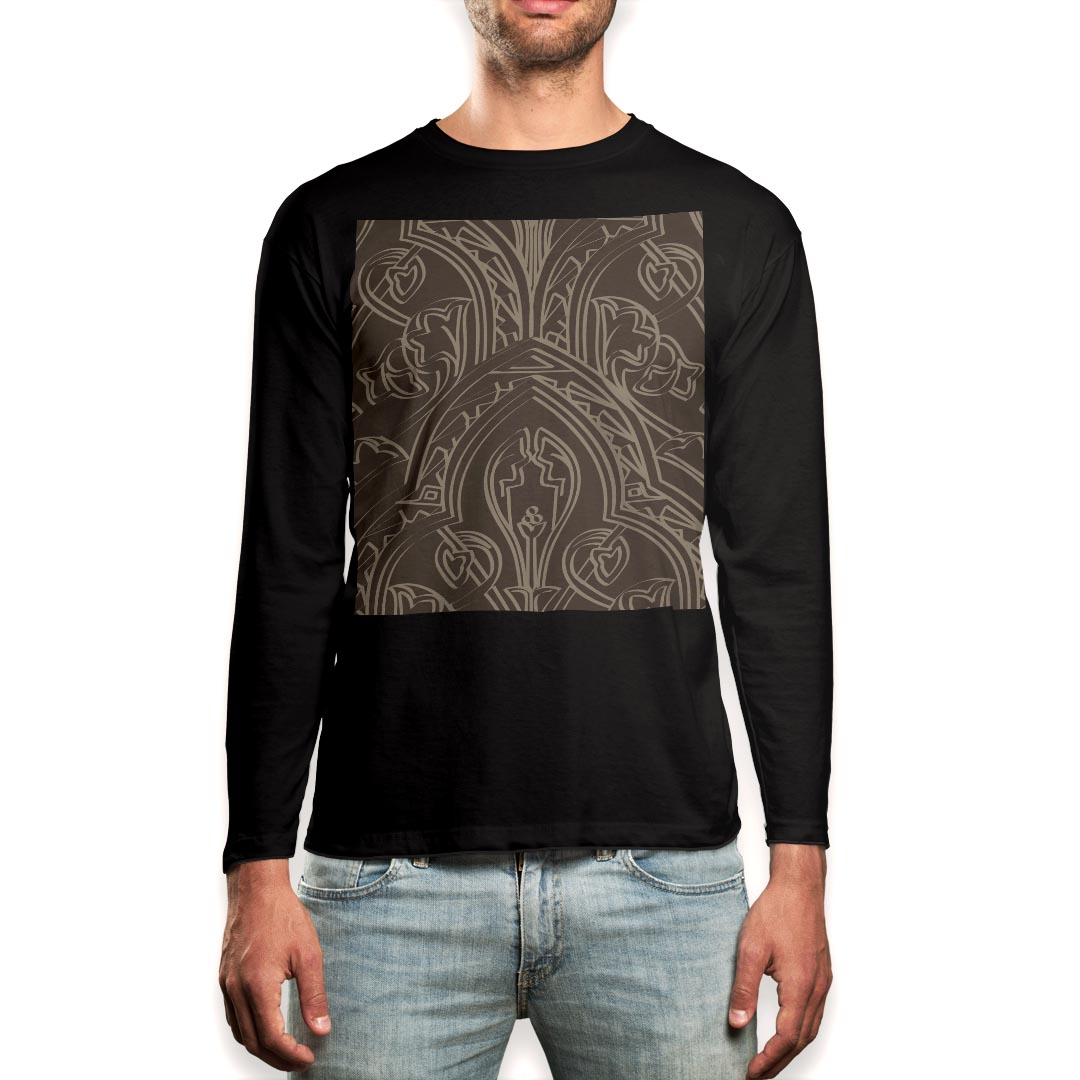 ロング tシャツ メンズ 長袖 ブラック デザイン XS S M L XL 2XL ロンT ティーシャツ 黒 black T shirt long sleeve▼男性用ロングTシャツ ブラック全デザインはこちらから▼▼男性用ロングTシャツ ホワイト・グレー全デザインはこちらから▼商品特徴・16000デザインから選べる！デザインTシャツ！ ・洗濯も赤ちゃんにも安心なウェアプリント 　UltraChrome DGインクは洗濯に対しても色落ちが少なく、高い堅牢度が実証されています。 ・伸縮性に優れた素材、品質とタフネス性に優れたTシャツ。 素材 素材構成：綿　100％ メイン素材：コットン　クルーネックタイプ 注意事項画像はサンプルですので、Tシャツの大きさが若干異なる場合があります。ご覧の環境によっては多少色味に違いを感じる場合がございます。 イメージと違った、モニターと色味が異なるという理由での交換や返金はご対応出来かねます。 写真のカラーは可能な限り実際の商品に色味を近づけていますが、WEBの性質上ご使用のパソコンの設定や環境でカラーが若干異なります。 ご注文後に1点1点制作する受注生産品のため、不良品以外のご返品や交換は固くお断り致します。 選択間違いも保証対象外となりますため、ご注文の際は必ずサイズやカラーをご確認下さい。洗濯の際は、商品の色あせを避けるため手洗いをおすすめします。 つけ置き洗いは避けてください。 タンブラー乾燥はお控えください。発送について完全受注生産のハンドメイド商品となりますので、既製品と比べて発送までお時間を頂いています。 基本的に決済確認後、最大で10営業日での発送となります。繁忙期や休業日明けの場合はさらに時間がかかる場合があります。 その際には別途メールにてご連絡致します。メール便の場合、発送日から到着までに2〜4日ほどかかる場合が多く、紛失などの保障もご対応できかねます。あらかじめご了承下さい。