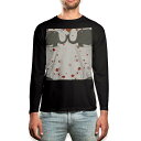 ロング tシャツ メンズ 長袖 ブラック デザイン XS S M L XL 2XL ロンT ティーシャツ 黒 black T shirt long sleeve 003966 動物 キャラクター ハート(4)