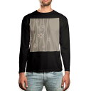 ロング tシャツ メンズ 長袖 ブラック デザイン XS S M L XL 2XL ロンT ティーシャツ 黒 black T shirt long sleeve 004535 花 シンプル フラワー(4)