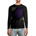 ロング tシャツ メンズ 長袖 ブラック デザイン XS S M L XL 2XL ロンT ティーシャツ 黒 black T shirt long sleeve 004740 ゴールド 紺 シンプル(4)