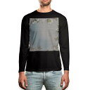ロング tシャツ メンズ 長袖 ブラック デザイン XS S M L XL 2XL ロンT ティーシャツ 黒 black T shirt long sleeve 004824 花 蝶 文字(4)