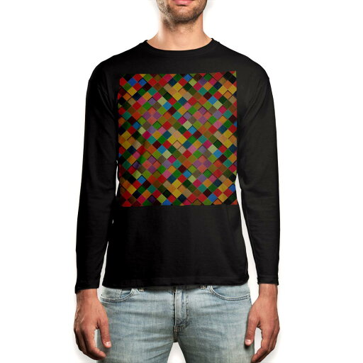 ロング tシャツ メンズ 長袖 ブラック デザイン XS S M L XL 2XL ロンT ティーシャツ 黒 black T shirt long sleeve 005711 カラフル 模様 ロング tシャツ メンズ 長袖 ブラック デザイン XS S M L XL 2XL ロンT ティーシャツ 黒 black T shirt long sleeve 005711 カラフル 模様