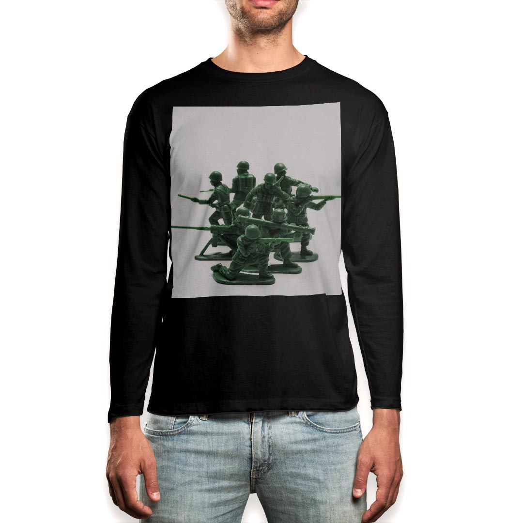 ロング tシャツ メンズ 長袖 ブラック デザイン XS S M L XL 2XL ロンT ティーシャツ 黒 black T shirt long sleeve 005972 写真　おも..