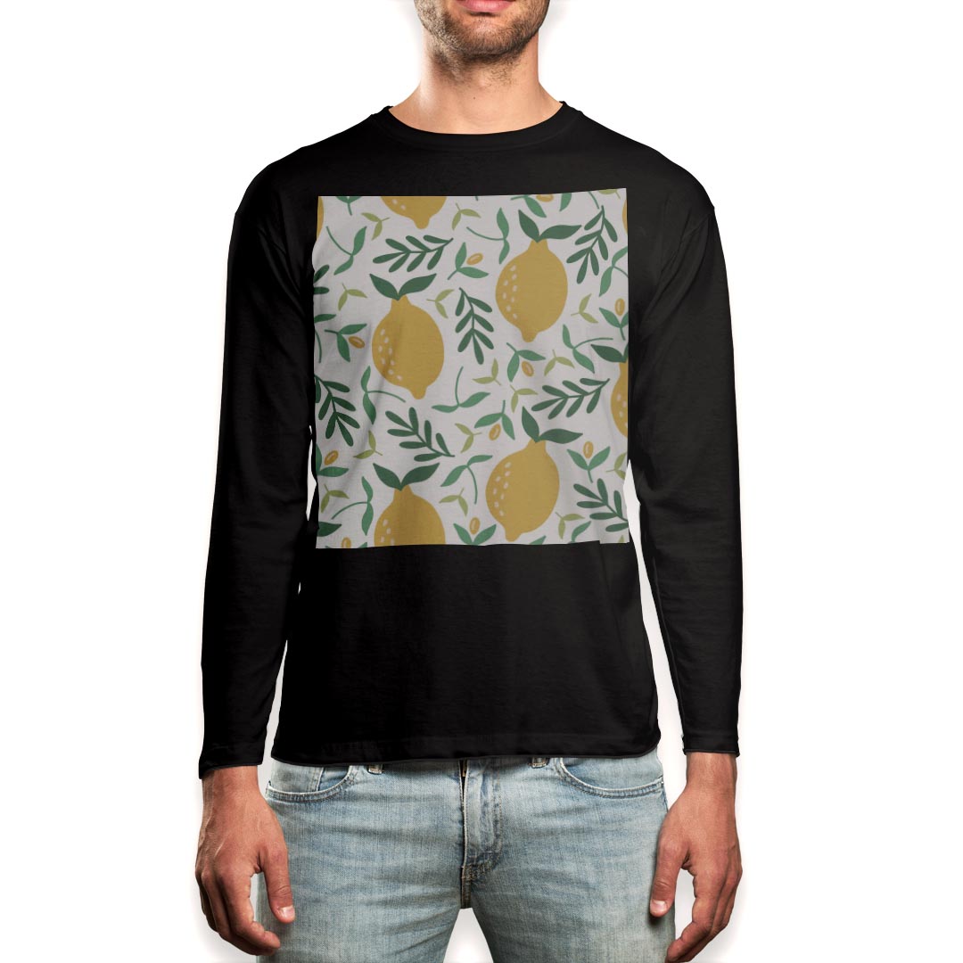 Other - ロング tシャツ メンズ 長袖 ブラック デザイン XS S M L XL 2XL ロンT ティーシャツ 黒 black T shirt long sleeve 050207