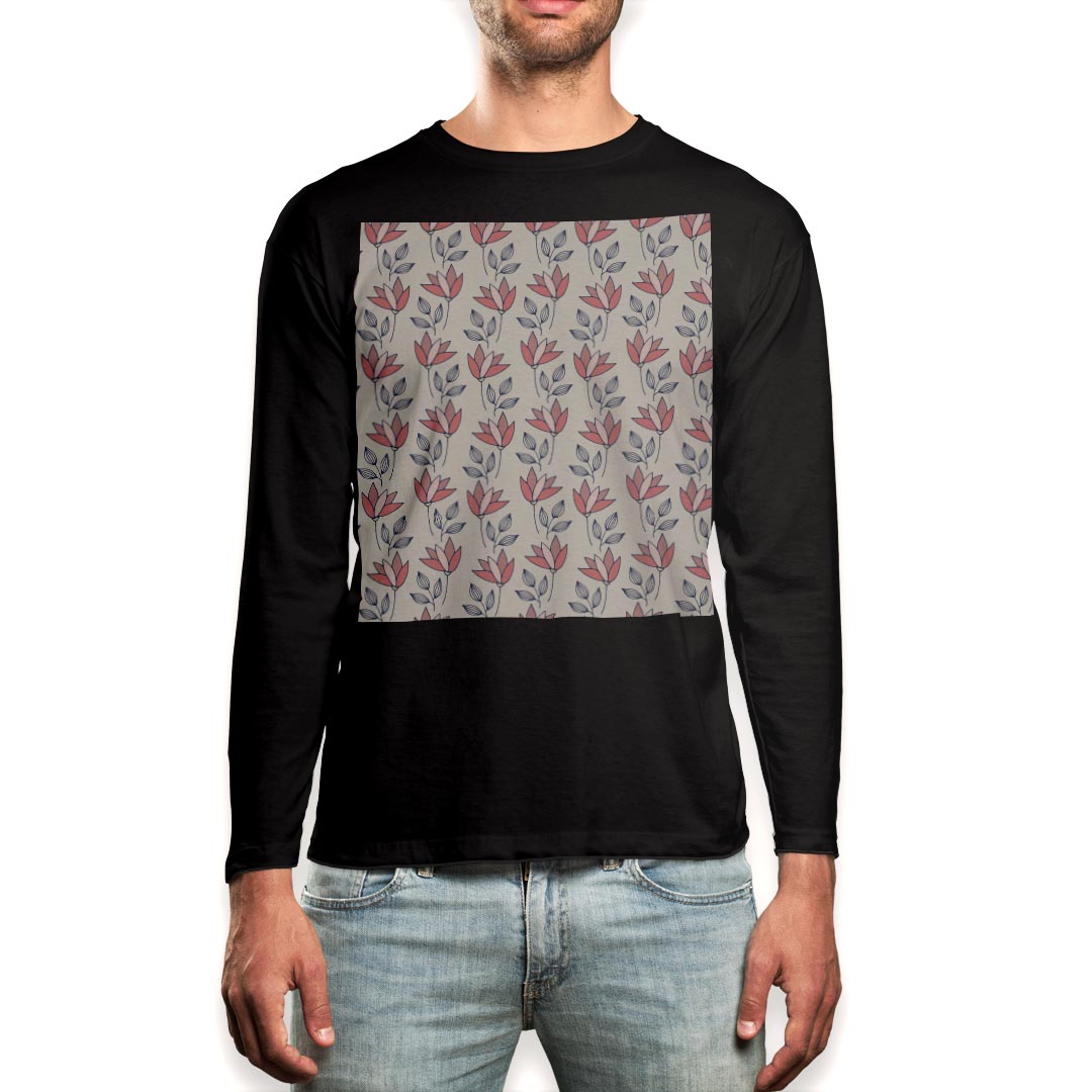 Other - ロング tシャツ メンズ 長袖 ブラック デザイン XS S M L XL 2XL ロンT ティーシャツ 黒 black T shirt long sleeve 050231