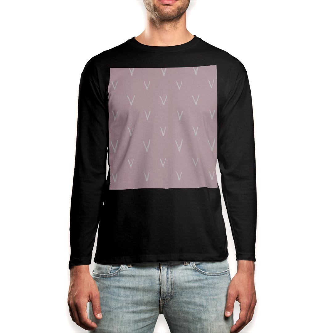 ロング tシャツ メンズ 長袖 ブラック デザイン XS S M L XL 2XL ロンT ティーシャツ 黒 black T shirt long sleeve 050412