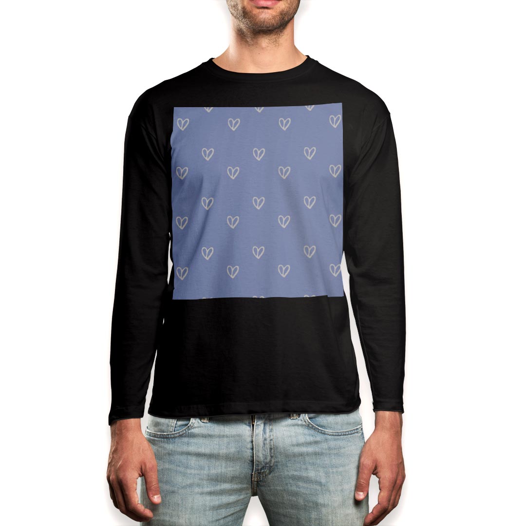 乐天商城 - ロング tシャツ メンズ 長袖 ブラック デザイン XS S M L XL 2XL ロンT ティーシャツ 黒 black T shirt long sleeve 050418