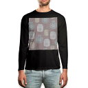 ロング tシャツ メンズ 長袖 ブラック デザイン XS S M L XL 2XL ロンT ティーシャツ 黒 black T shirt long sleeve 050547(4)