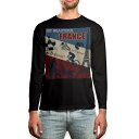 ロング tシャツ メンズ 長袖 ブラック デザイン XS S M L XL 2XL ロンT ティーシャツ 黒 black T shirt long sleeve 006229 フランス 人物(4)