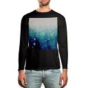 ロング tシャツ メンズ 長袖 ブラック デザイン XS S M L XL 2XL ロンT ティーシャツ 黒 black T shirt long sleeve 006856 音符 楽譜(4)