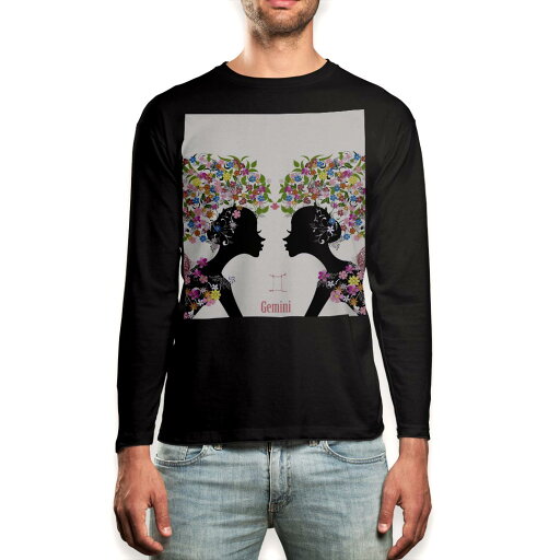 ロング tシャツ メンズ 長袖 ブラック デザイン XS S M L XL 2XL ロンT ティーシャツ 黒 black T shirt long sleeve 006903 花 フラワー 人物 ロング tシャツ メンズ 長袖 ブラック デザイン XS S M L XL 2XL ロンT ティーシャツ 黒 black T shirt long sleeve 006903 花 フラワー 人物