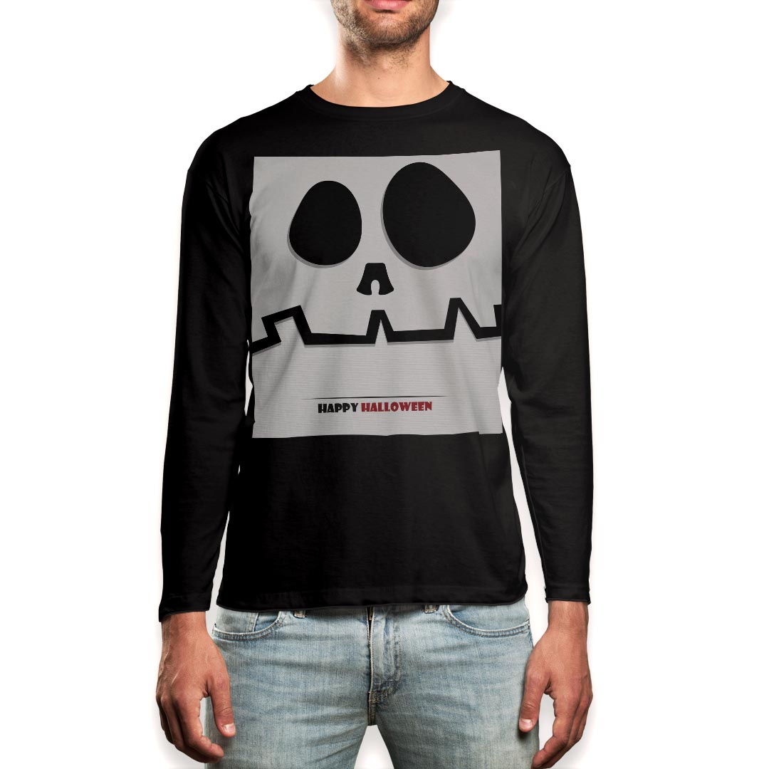 ロングtシャツメンズ長袖ブラックデ...