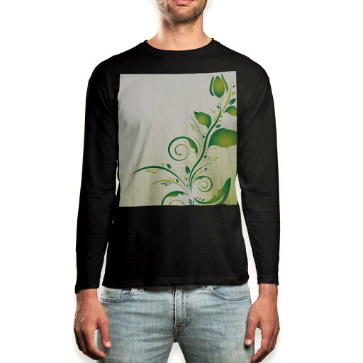 ロング tシャツ メンズ 長袖 ブラック デザイン XS S M L XL 2XL ロンT ティーシャツ 黒 black T shirt long sleeve 007222 花 フラワー ロング tシャツ メンズ 長袖 ブラック デザイン XS S M L XL 2XL ロンT ティーシャツ 黒 black T shirt long sleeve 007222 花 フラワー
