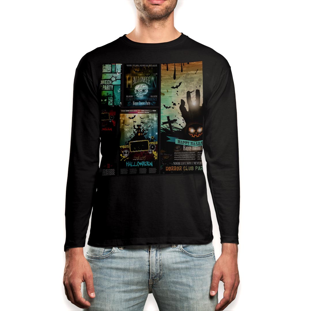 ロング tシャツ メンズ 長袖 ブラック デザイン XS S M L XL 2XL ロンT ティーシャツ 黒 black T shirt..