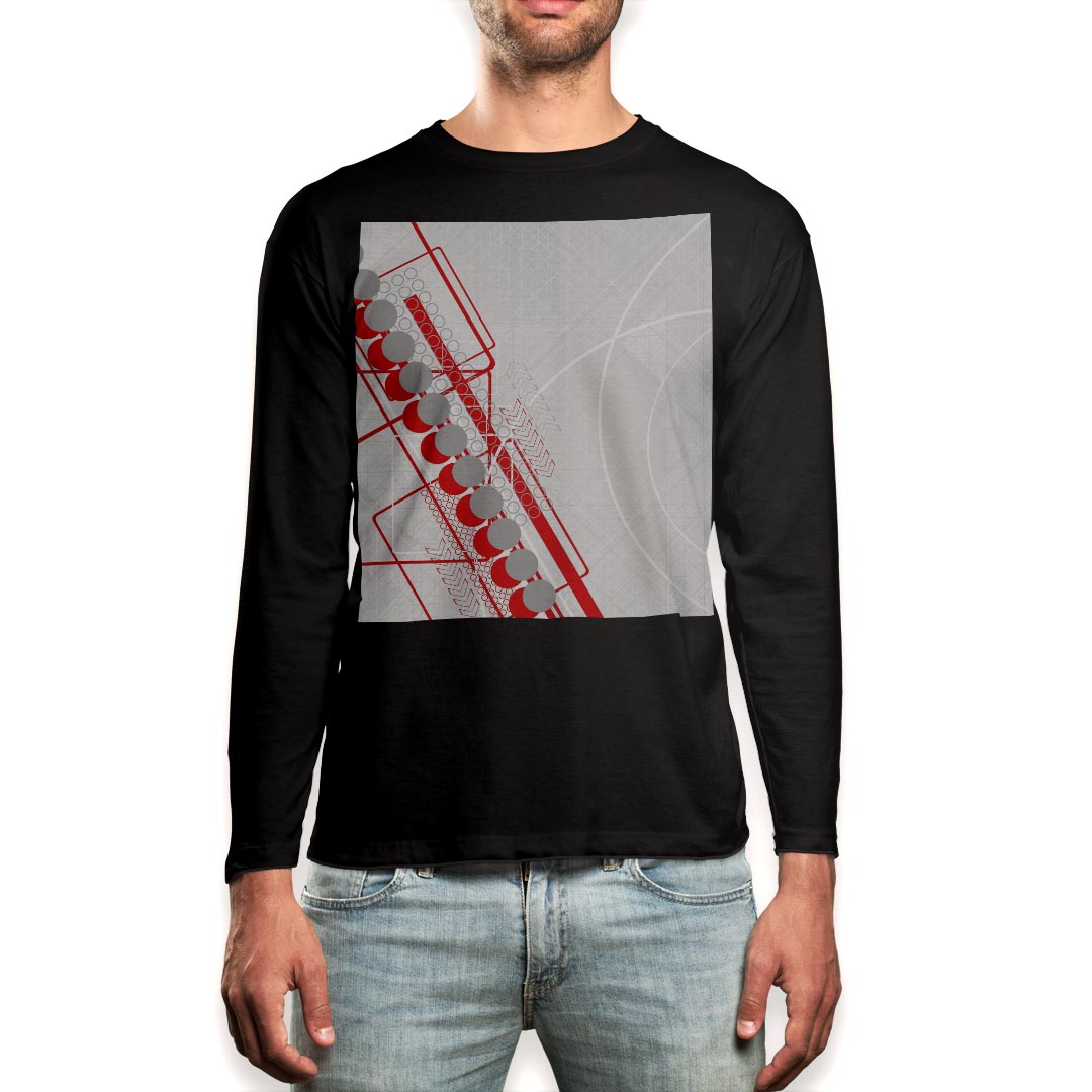 ロング tシャツ メンズ 長袖 ブラック デザイン XS S M L XL 2XL ロンT ティーシャ...