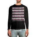 ロング tシャツ メンズ 長袖 ブラック デザイン XS S M L XL 2XL ロンT ティーシャツ 黒 black T shirt long sleeve...