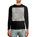 ロング tシャツ メンズ 長袖 ブラック デザイン XS S M L XL 2XL ロンT ティーシャツ 黒 black T shirt long sleeve 008352 2015 カレンダー シンプル