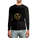ロング tシャツ メンズ 長袖 ブラック デザイン XS S M L XL 2XL ロンT ティーシャツ 黒 black T shirt long sleeve 008917 黒 ブラック マーク(4)