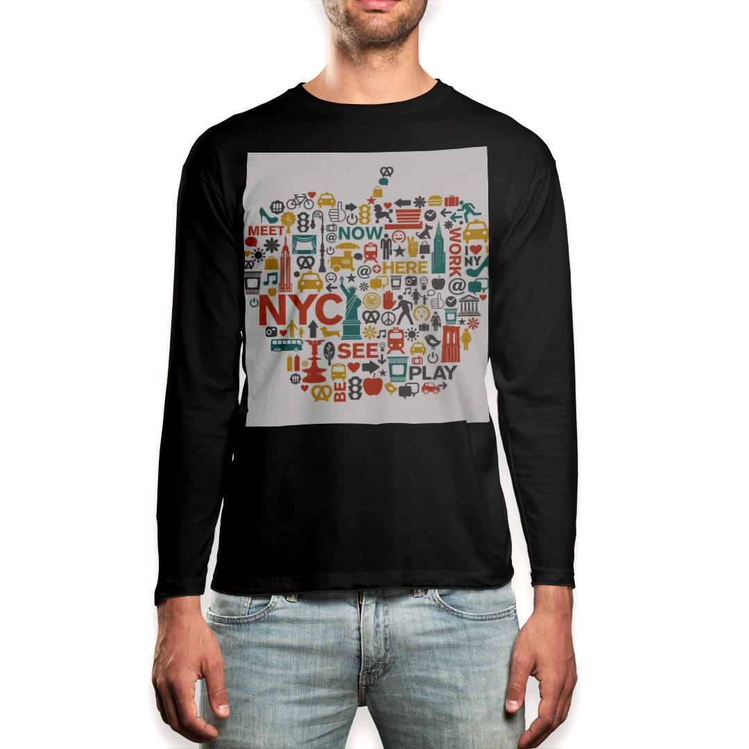 ロング tシャツ メンズ 長袖 ブラック デザイン XS S M L XL 2XL ロンT ティーシャツ 黒 black T shirt long sleeve▼男性用ロングTシャツ ブラック全デザインはこちらから▼▼男性用ロングTシャツ ホワイト・グレー全デザインはこちらから▼商品特徴・16000デザインから選べる！デザインTシャツ！ ・洗濯も赤ちゃんにも安心なウェアプリント 　UltraChrome DGインクは洗濯に対しても色落ちが少なく、高い堅牢度が実証されています。 ・伸縮性に優れた素材、品質とタフネス性に優れたTシャツ。 素材 素材構成：綿　100％ メイン素材：コットン　クルーネックタイプ 注意事項画像はサンプルですので、Tシャツの大きさが若干異なる場合があります。ご覧の環境によっては多少色味に違いを感じる場合がございます。 イメージと違った、モニターと色味が異なるという理由での交換や返金はご対応出来かねます。 写真のカラーは可能な限り実際の商品に色味を近づけていますが、WEBの性質上ご使用のパソコンの設定や環境でカラーが若干異なります。 ご注文後に1点1点制作する受注生産品のため、不良品以外のご返品や交換は固くお断り致します。 機種の選択間違いも保証対象外となりますため、ご注文の際は必ず機種をご確認下さい。発送について完全受注生産のハンドメイド商品となりますので、既製品と比べて発送までお時間を頂いています。 基本的に決済確認後、最大で10営業日での発送となります。繁忙期や休業日明けの場合はさらに時間がかかる場合があります。 その際には別途メールにてご連絡致します。メール便の場合、発送日から到着までに2〜4日ほどかかる場合が多く、紛失などの保障もご対応できかねます。あらかじめご了承下さい。