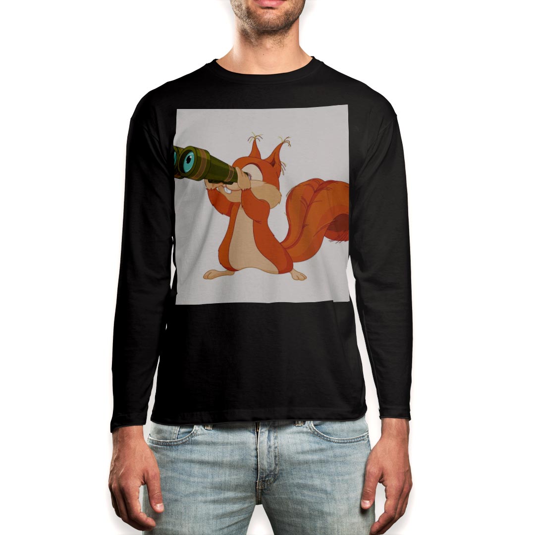 ロングtシャツメンズ長袖ブラックデ...