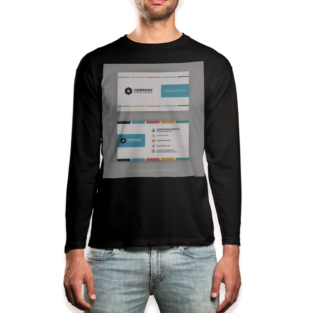 ロング tシャツ メンズ 長袖 ブラック デザイン XS S M L XL 2XL ロンT ティーシャツ 黒 black T shirt long sleeve 009575 英語　文字　カラフル kabekore-10633608 kabeコレ パッケージ画像