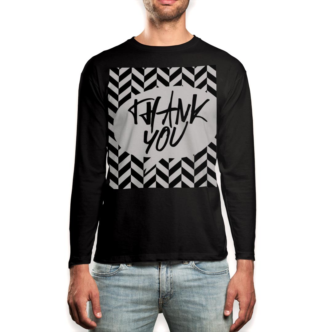 ロング tシャツ メンズ 長袖 ブラック デザイン XS S M L XL 2XL ロンT ティーシャツ 黒 black T shirt long sleeve 009907 英語 文字 白 黒