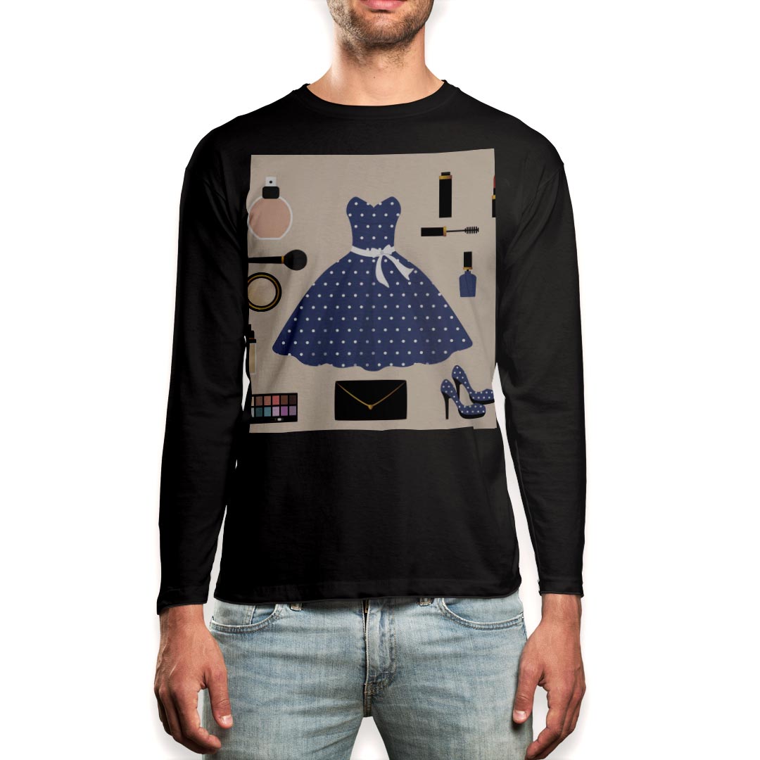 ロング tシャツ メンズ 長袖 ブラック デザイン XS S M L XL 2XL ロンT ティーシャツ 黒 black T shirt long sleeve 010088 おしゃれ　ファッション　メイク