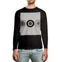 ロング tシャツ メンズ 長袖 ブラック デザイン XS S M L XL 2XL ロンT ティーシャツ 黒 black T shirt long sleeve 010444 和風 和柄 傘
