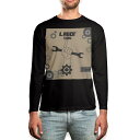 ロング tシャツ メンズ 長袖 ブラック デザイン XS S M L XL 2XL ロンT ティーシャツ 黒 black T shirt long sleeve 011284 英語 工場 文字(4)