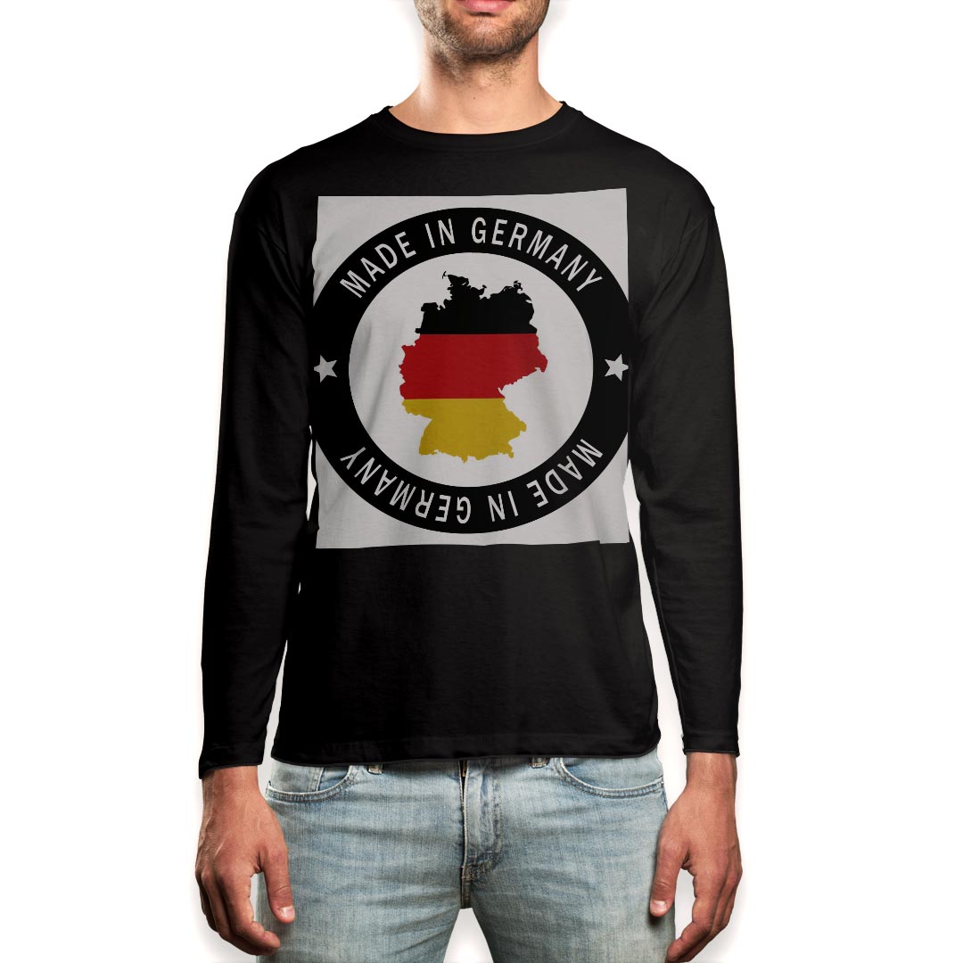 ロング tシャツ メンズ 長袖 ブラック デザイン XS S M L XL 2XL ロンT ティーシャツ 黒 black T shirt long sleeve...