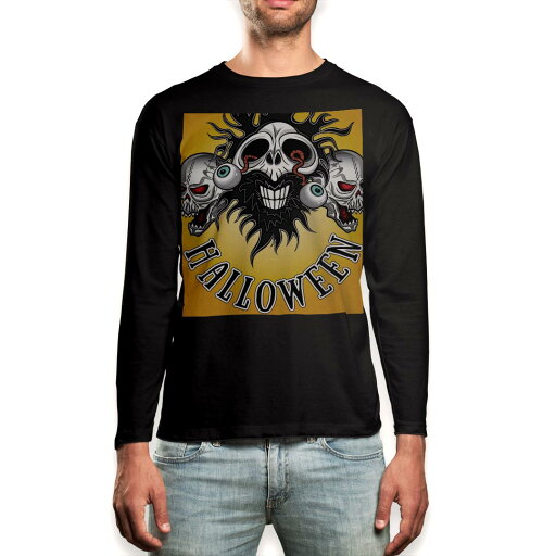 ロング tシャツ メンズ 長袖 ブラック デザイン XS S M L XL 2XL ロンT ティーシャツ 黒 black T shirt long sleeve 011694 骸骨 おばけ ハロウィン ロング tシャツ メンズ 長袖 ブラック デザイン XS S M L XL 2XL ロンT ティーシャツ 黒 black T shirt long sleeve 011694 骸骨 おばけ ハロウィン